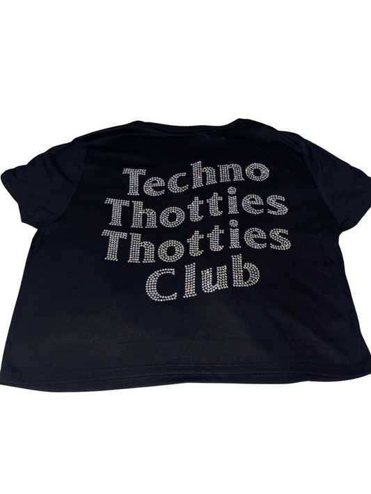 Women’s Crop Top (Techno Thotties Club)